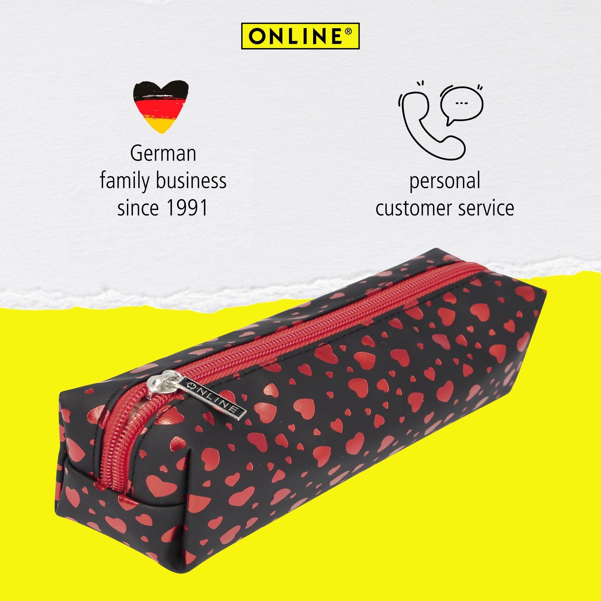 Online Premium Pencil Case, Stylish Pencil Case for Boys and Girls Pencil Case with Practical Zip, 1 Compartment - Image 4