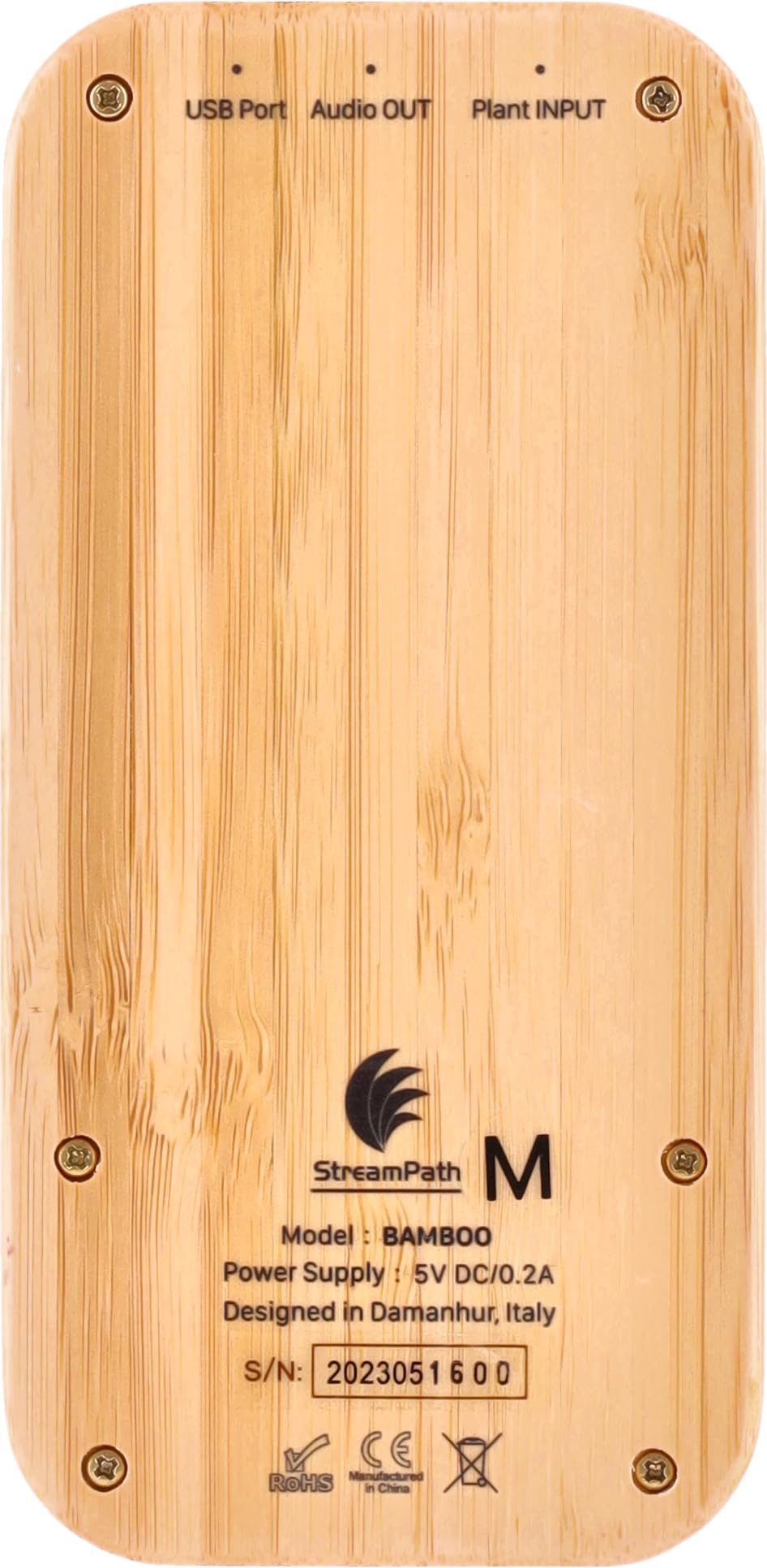 Music of the Plants - Bamboo M. Portable bamboo wood device with