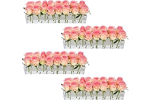 63.2 Inch Rectangular Acrylic Vases for Centerpieces