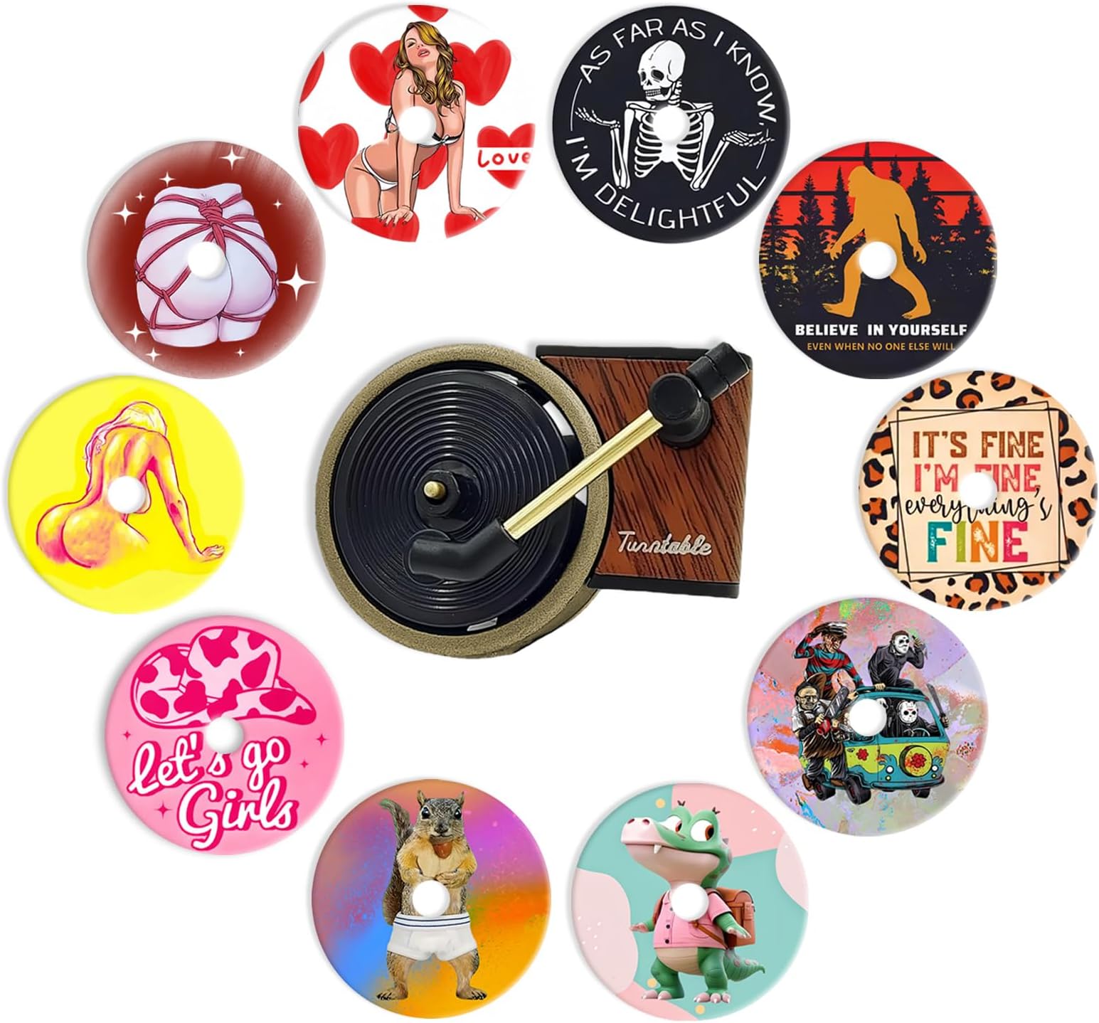 LUCKY SNAIL 21Pcs Car Air Freshener Vent Clips,Pop Singer