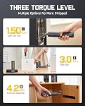 Fanttik NEX S1 Pro Cordless Screwdriver Kit, Powerful Screwdriver Set with 16 Bits, 3 Gears Torque, Max 6N.m, 2000mAh Battery, LED Light, Repair Tool for Furniture/Desktop Computer