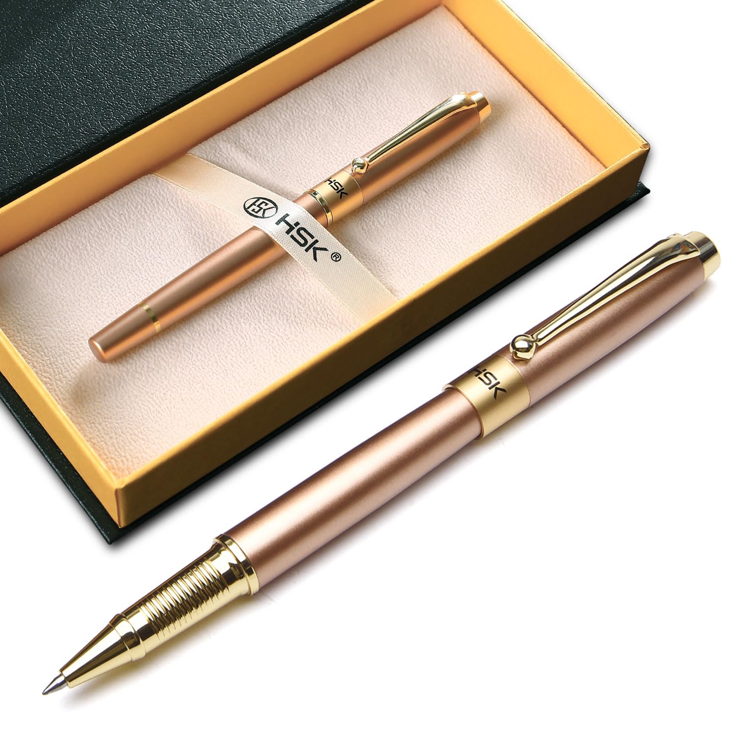 HSK Ballpoint Pens Luxury gift Pen Black Refill Line width 0.5mm,Best Ball Pen Gift Set for Men & Women Professional Executive,Office,Nice Pens Classy