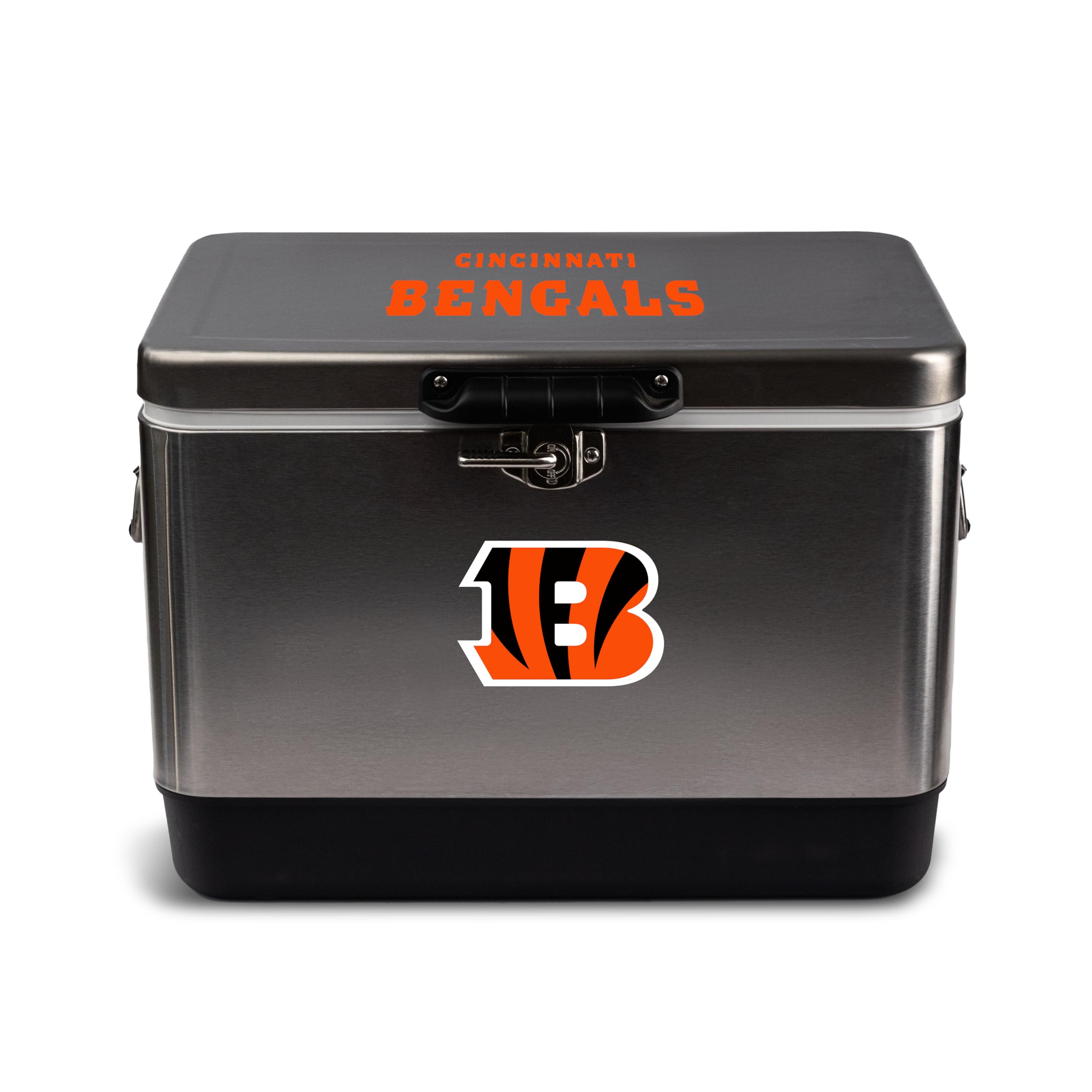 The Memory Company | Licensed NFL 29L Team Logo Stainless Steel Cooler,Cincinnati Bengals