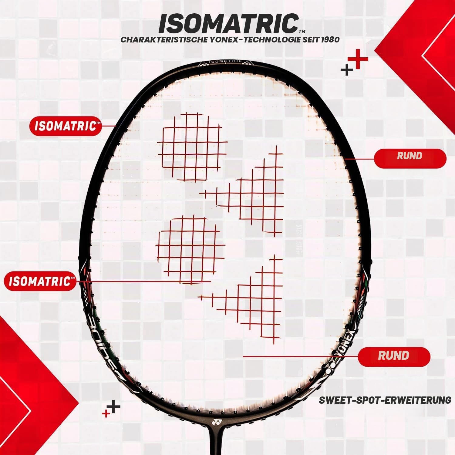 YONEX I-Serie Badmintonschläger 5U G4 | Graphit Badmintonschläger für Fortgeschrittene | 13,6 kg Spannung | Astrox Lite 37i, 43i, 45i Voltric Lite 35i, 40i, 47i Entwickelt in Japan
