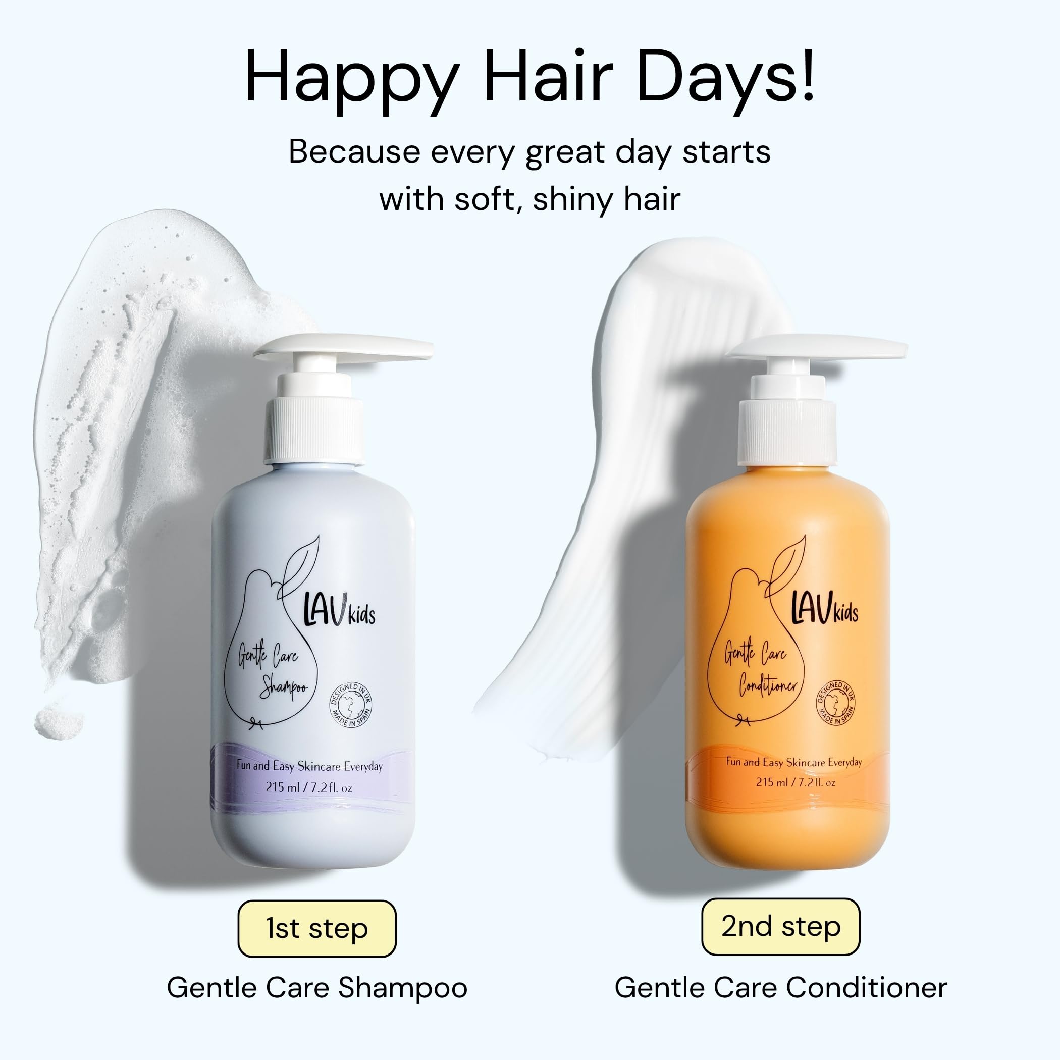Lav Kids Body & Hair Set (Bath Time Trio), 157.5 ml (Pack of 4) - Image 2