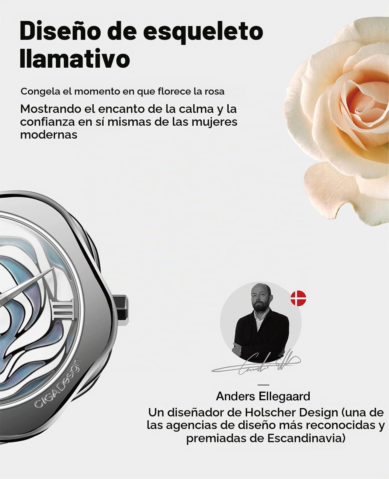 CIGA Design Danish Rose Reloj para Mujer