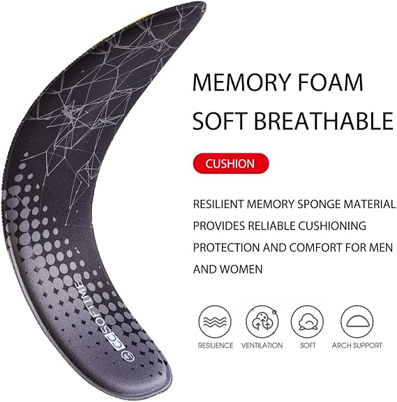 CCSOFTIME Thin Memory Foam Shoe Inserts for Women Boy, Replacement Inner Sole, Shoe Liners Navy W6