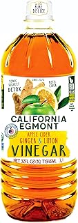 خل التفاح مع الزنجبيل والليمون مخمرعضوي كاليفورنيا إيغمونت (اورجانيك كيتو سيدر ) | لدعم فقدان الوزن بنسبة 100% | خام، غير مفلتر، | ACV | معزز للمناعة غني بمضادات الاكسدة(946غم, منكة 3)
