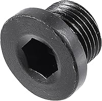 Vista 6 de X AUTOHAUX M18x1.5 Tornillo de tapón de drenaje de aceite de motor de acero con junta para BMW 545i 550i 650i 750i 760i X5 X6 E60 E63 para Mazda 3 5