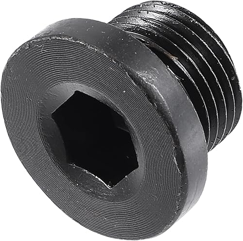 Miniatura 6 de X AUTOHAUX M18x1.5 Tornillo de tapón de drenaje de aceite de motor de acero con junta para BMW 545i 550i 650i 750i 760i X5 X6 E60 E63 para Mazda 3 5