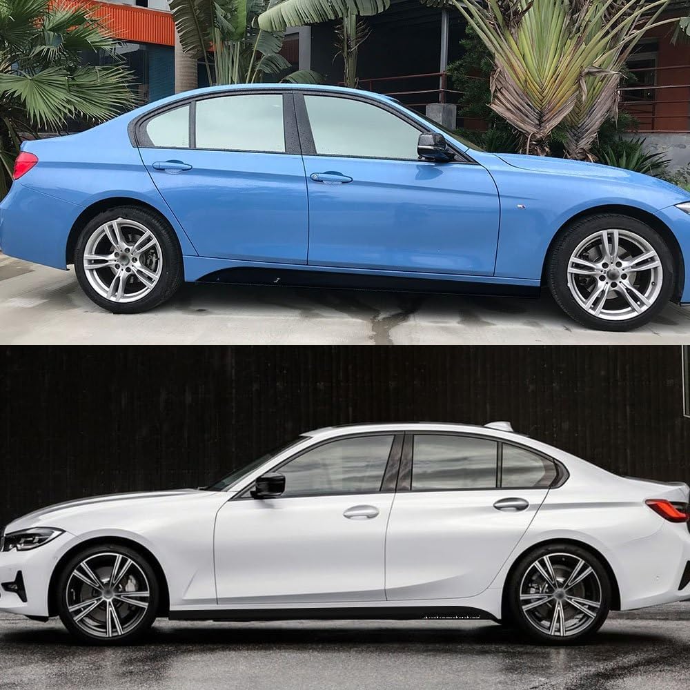 Minigonne Laterali Alettoni Laterali Per BMW F30 F31 F32 F33 F22 F23 F15 F85 F10 E60 E61 G30 E90 Adesivi Gonna Laterale Accessori(D,Matt)