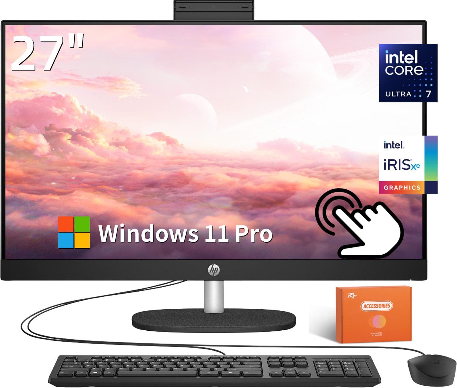 Amazon.com: HP 27 Inch All in One Desktop Computer, FHD