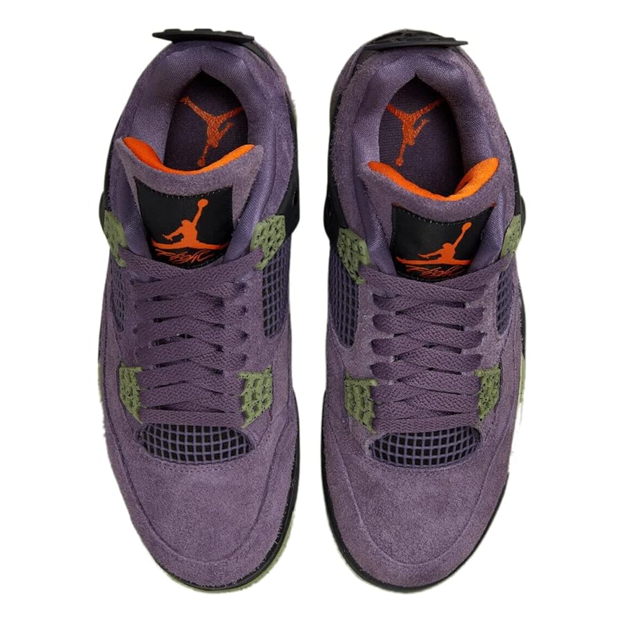 Women's Jordan 4 Retro Canyon Purple/Safety Orange (AQ9129