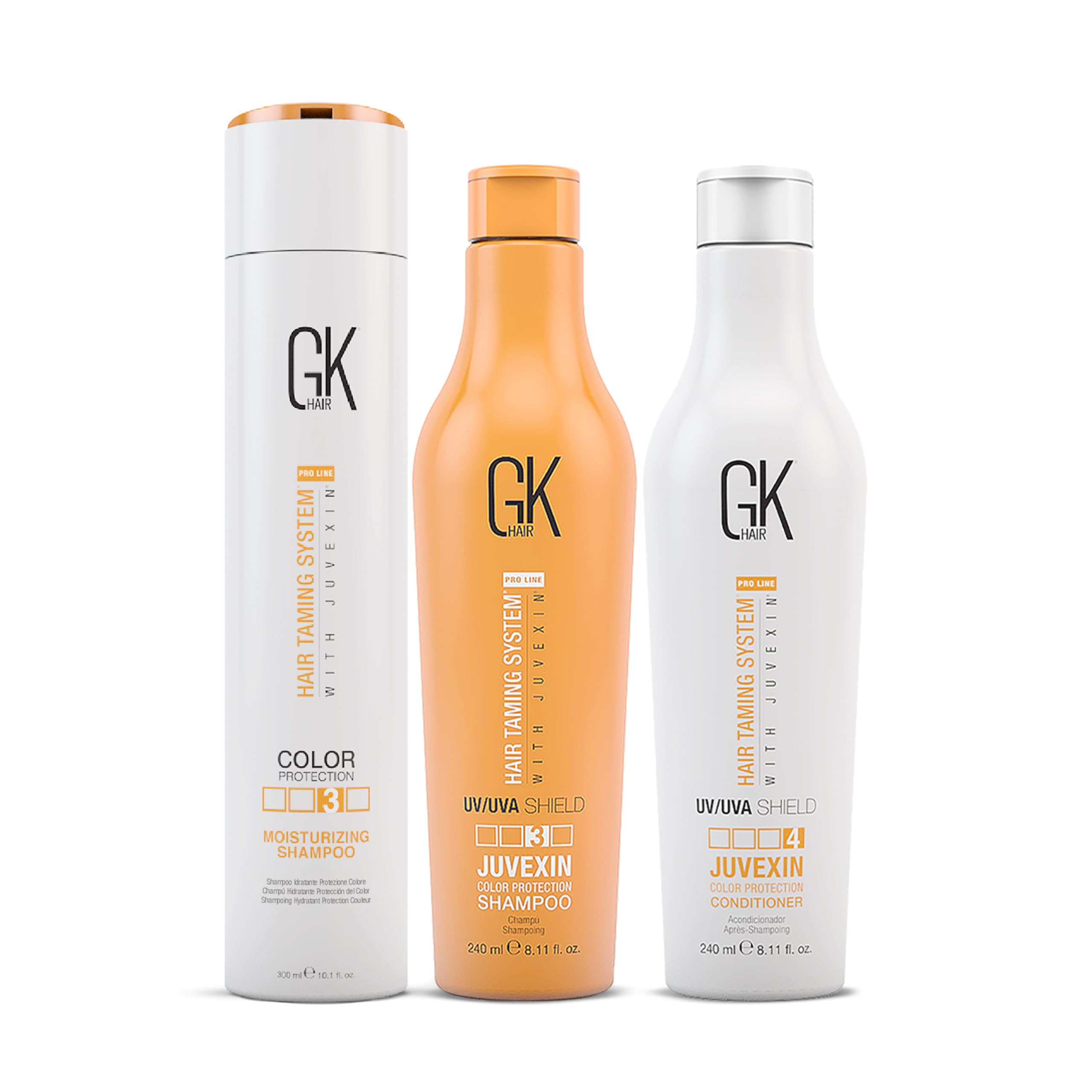 GK HAIR Keratin Color Shield & Moisturizing Care Set: Shampoo and Conditioner Duo for Ultimate Hair Protection and Hydration - Sulfate and Paraben Free