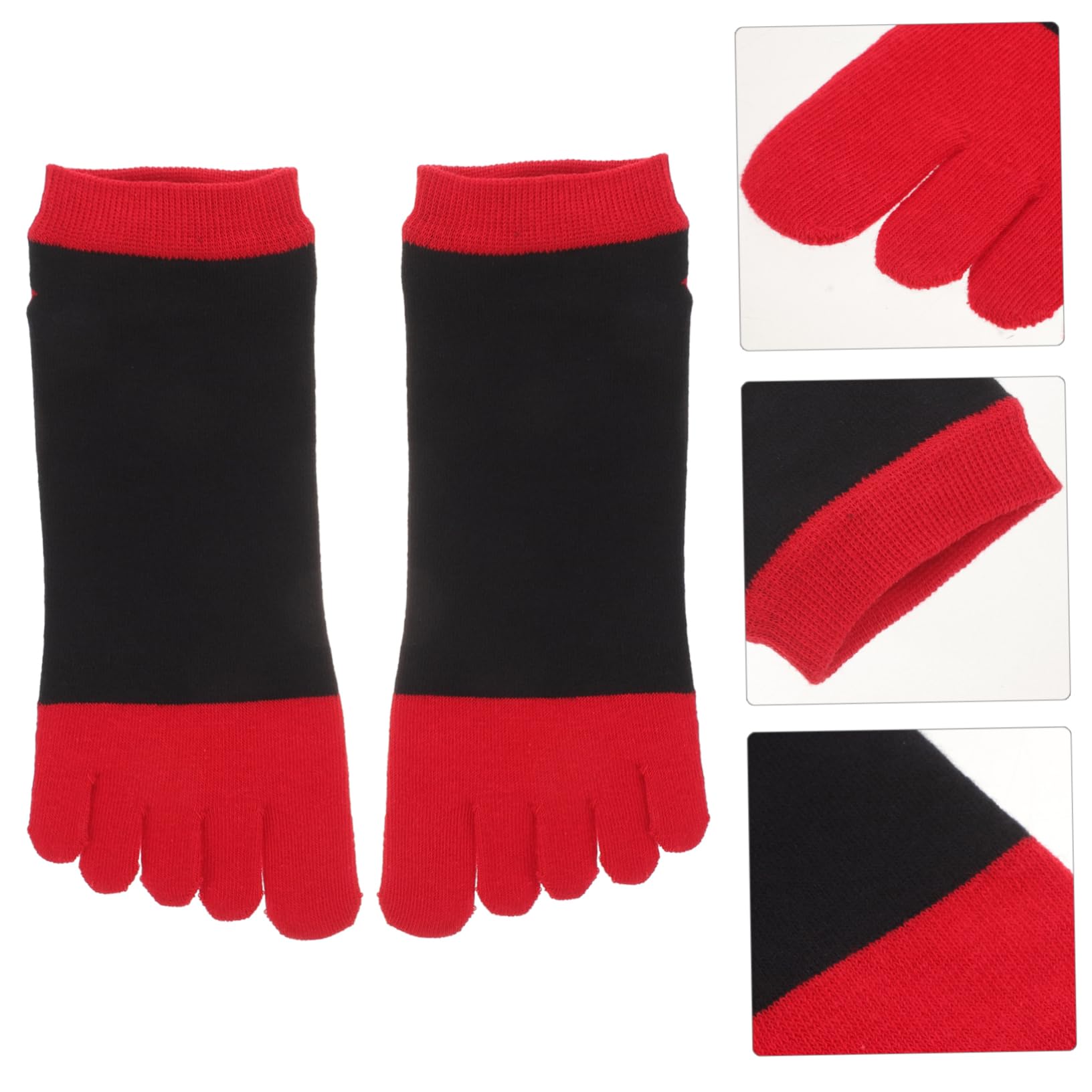 BCOATH Cotton Toe Socks Women Toe Separate Socks Full Toe Socks for Women Elastic and Breathable