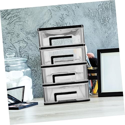 Miniatura 2 de Cabilock Caja de almacenamiento de plástico de 5 cajones, caja de almacenamiento de cosméticos, organizador de artículos de papelería para oficina