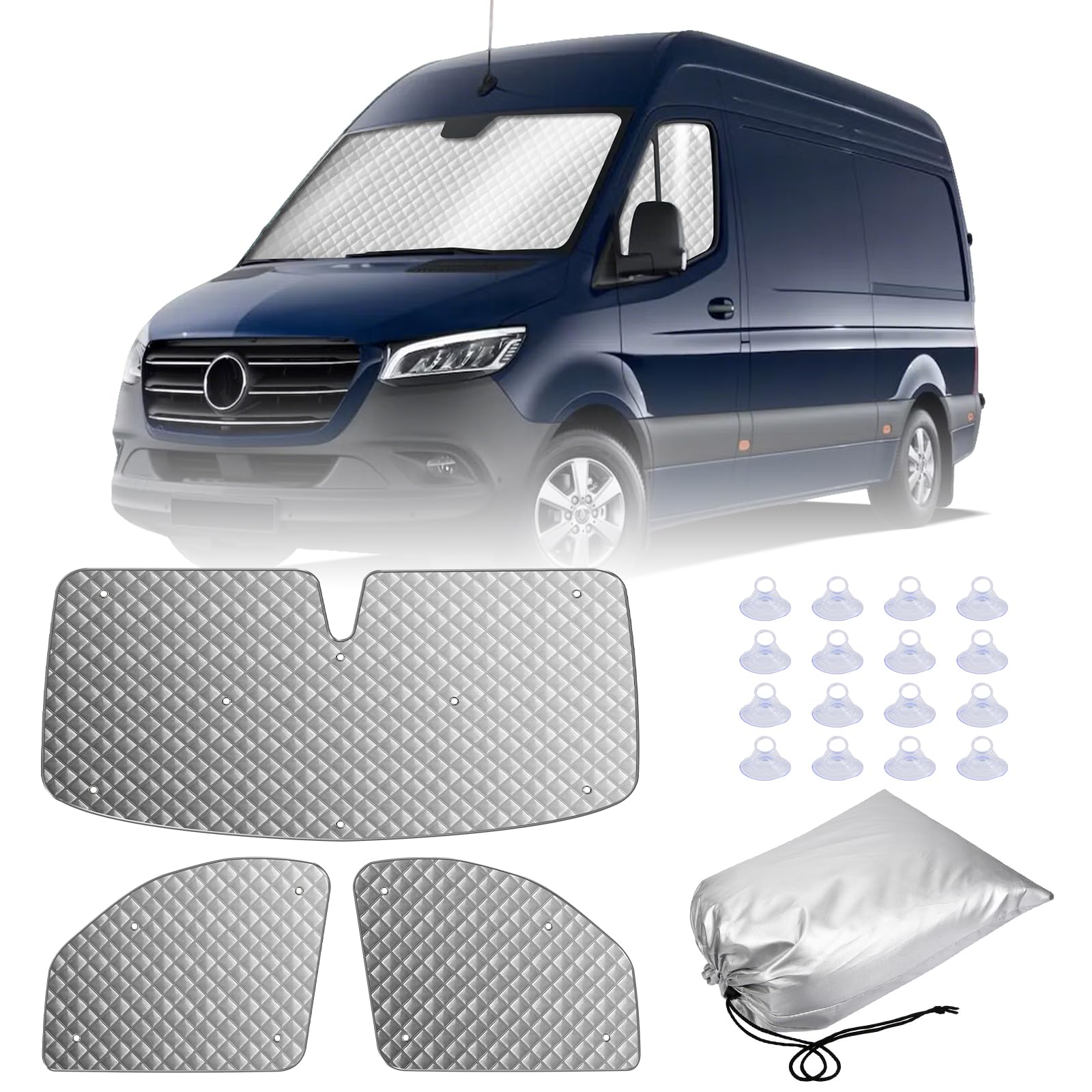 Maypole External Blackout Thermal Blind 3Pcs Set For Camper Vans