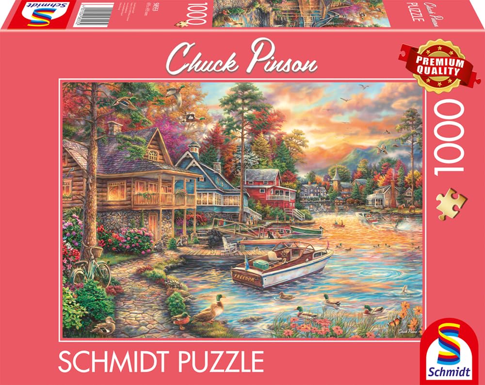 Schmidt Spiele 1000 Piece Jigsaw Puzzle - "Shore In Evening Gold" By Chuck Pinson - View #3