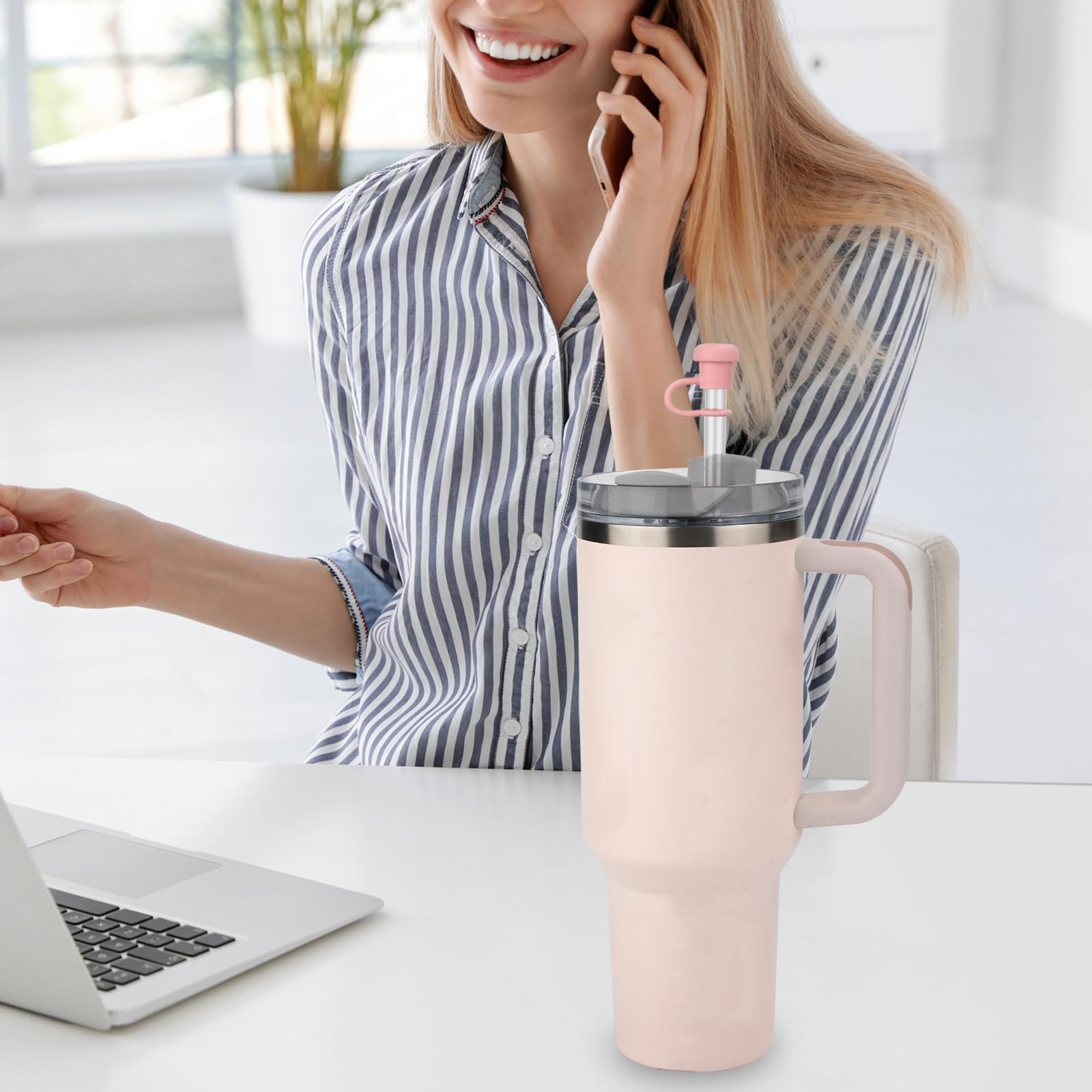 Copri Cannuccia Per Tazze In PVC Morbido - 6PCS Colorati, Per Cannucce Da 10mm, Antipolvere E Riutilizzabili - Foto 12