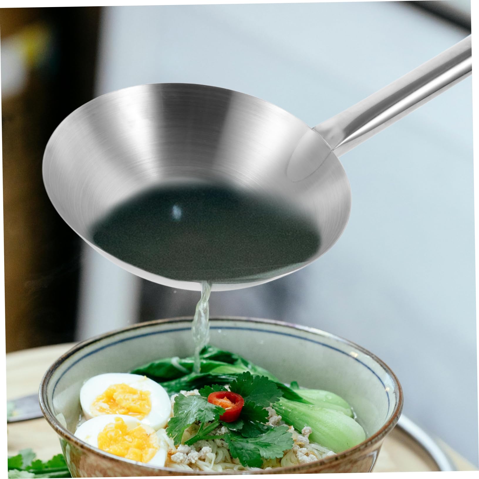 Mobestech Louche à Eau Acier Inoxydable à Manche Court Ustensile de Cuisine Pratique et Résistant pour Maison Jardin