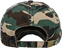 Vista 3 de KBETHOS - Gorra de béisbol ajustable, de algodón desgastado, vintage, unisex, estilo polo, camionero, para papá Camuflaje