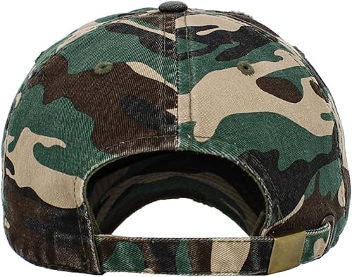 Miniatura 3 de KBETHOS - Gorra de béisbol ajustable, de algodón desgastado, vintage, unisex, estilo polo, camionero, para papá Camuflaje