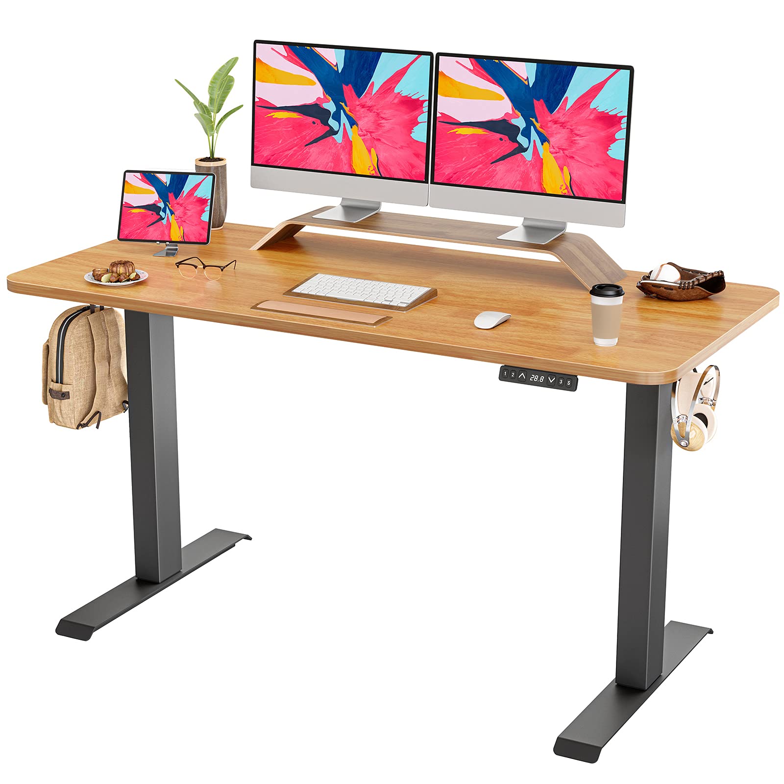 Buy FAMISKY Standing Desk Dual Motors, Adjustable Height Electric Stand