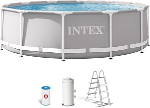 Intex 26716NP - Piscina Redonda Desmontable intex Prisma Frame 366x99 cm con depuradora