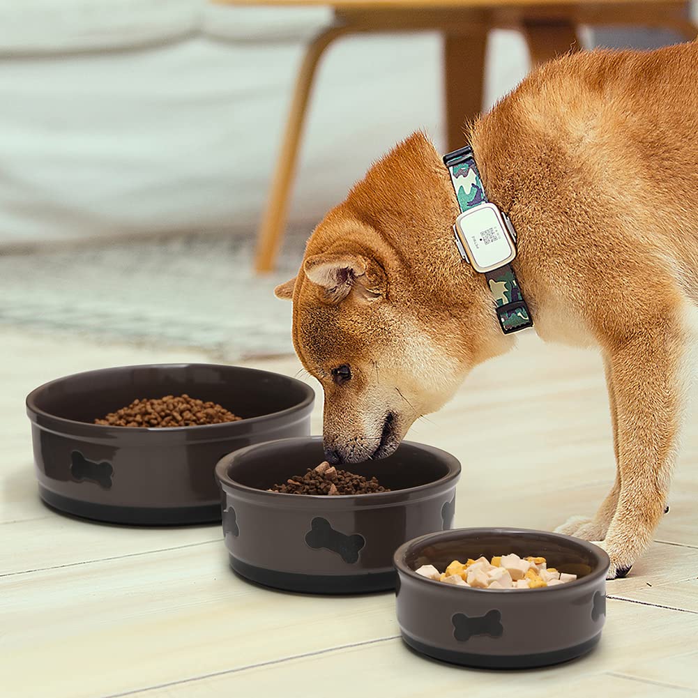 Süßer Keramik-Hundenapf Mit Knochenmuster – Spülmaschinenfest & Rutschfest | Für Hunde & Katzen