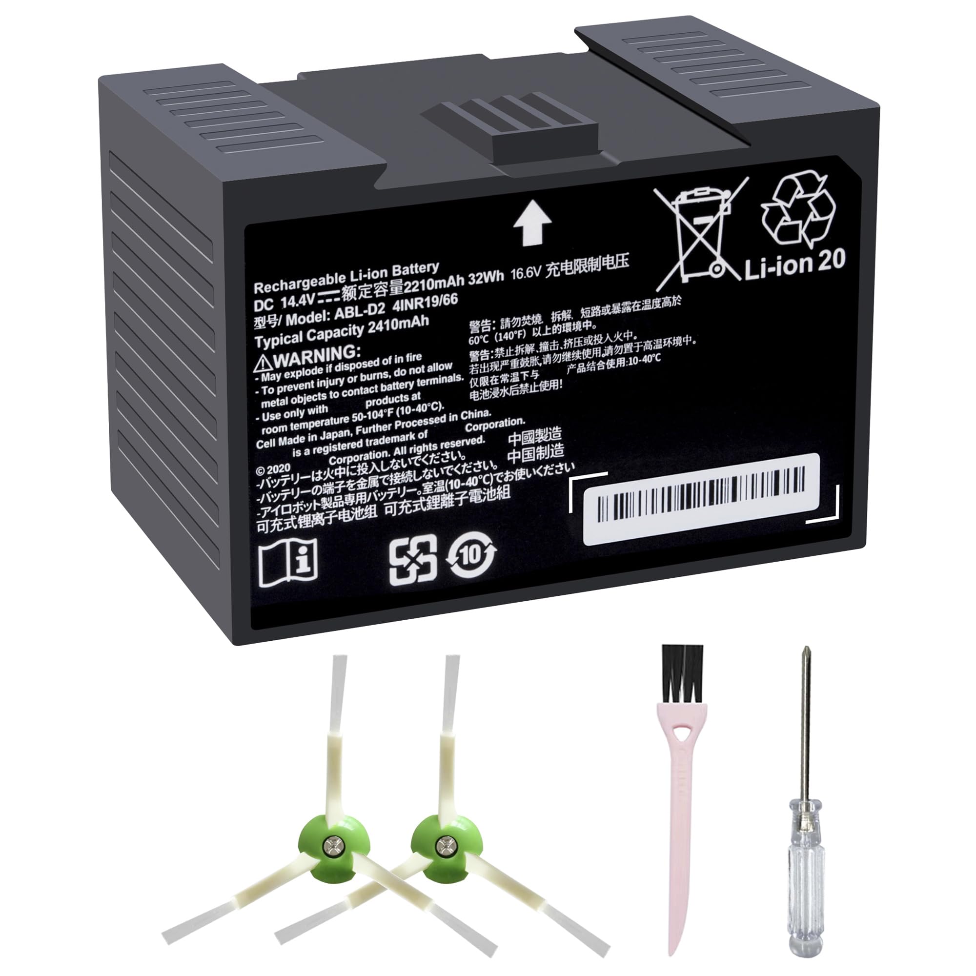Amazon.com: ABL-D2A ABL-D2 Battery for iRobot Roomba j7 i4 j8+, j7