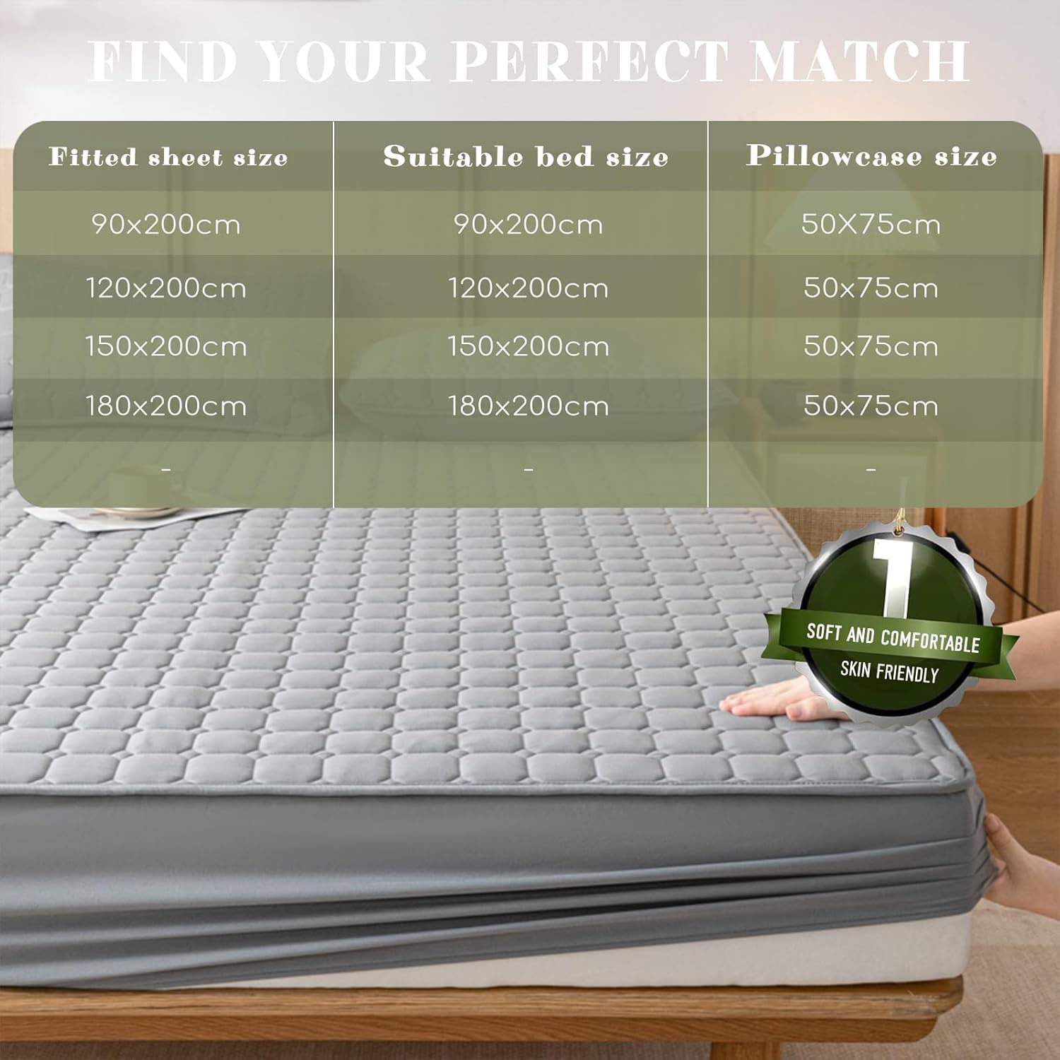 キルティング 寝具カバー,120x200,マイクロファイバーキルティングマットレスパッド、-通気性、温度調節