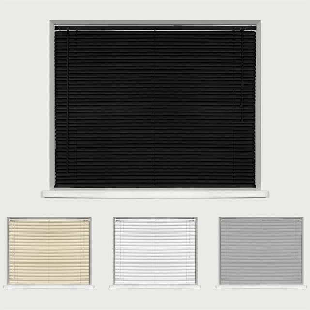 Caecus PVC Window Venetian Blinds Strong Trimmable Easy Fit Child Safe Home Office