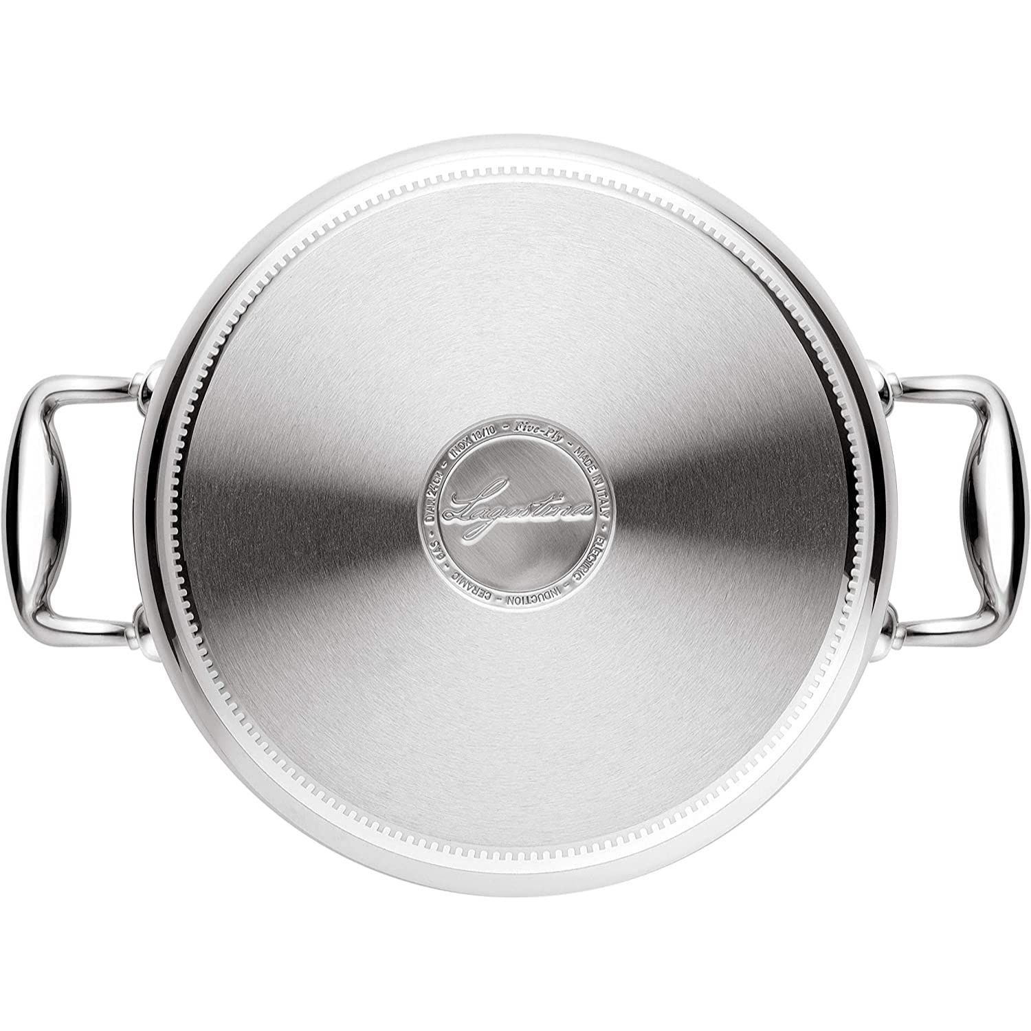 Lagostina 011115031824 Accademia Lagofusion Sauteuse Couvercle Inox 24 cm