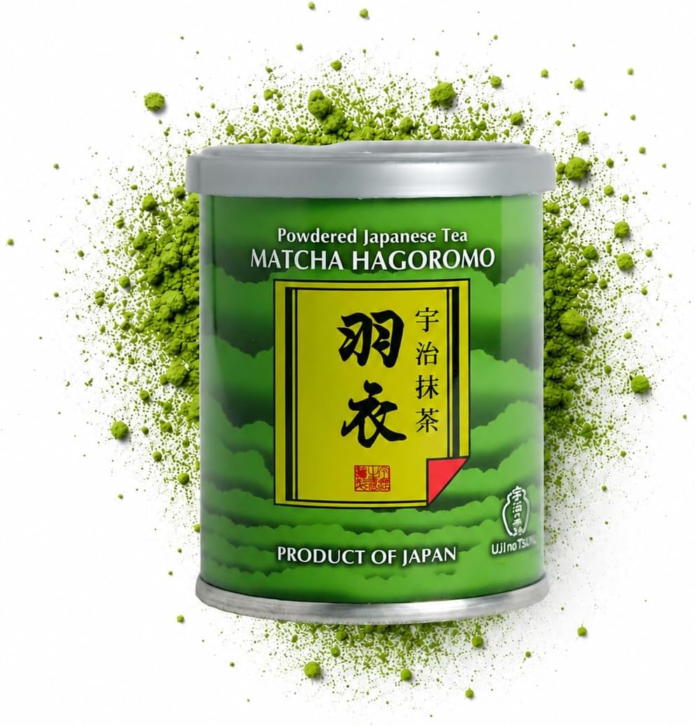 Matcha Green Tea Hagoromo 750 | Premium Japanese MatchaPowder | Stone ground green tea | 100% Pure and Authentic Uji Matcha| Imported from Japan | Perfect for Latte | Superfood | 40g