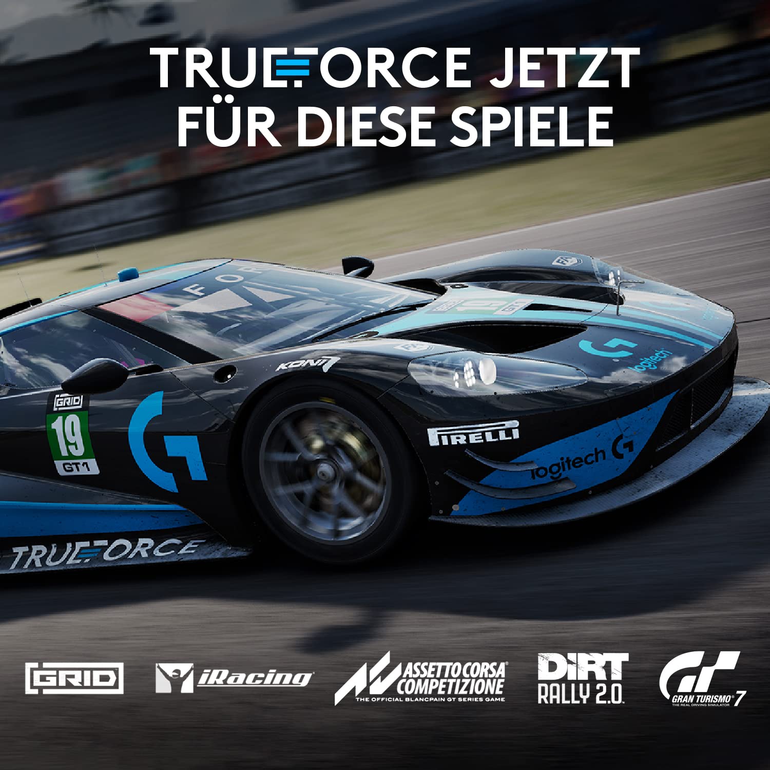 Logitech G G923 Racing Wheel und Pedale für Playstation & PC | TRUEFORCE bis 1000 Hz, reaktionsschnelle Führung, Doppelkupplung, fliegende Beschichtung. Für PS5, PS4, PC, Mac – Schwarz