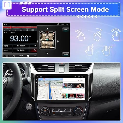 Miniatura 7 de Para Nissan Sentra Radio 2013-2017, reproductor de radio estéreo de coche Android 10, pantalla táctil de 10.1 pulgadas, receptor de audio para