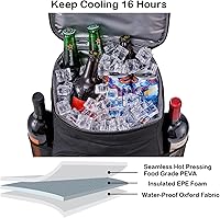 Vista 15 de Cooler Backpack 30 Cans Leak Proof Lightweight Camping Travel Bag for Men with Insulated Cooler Compartment for Women