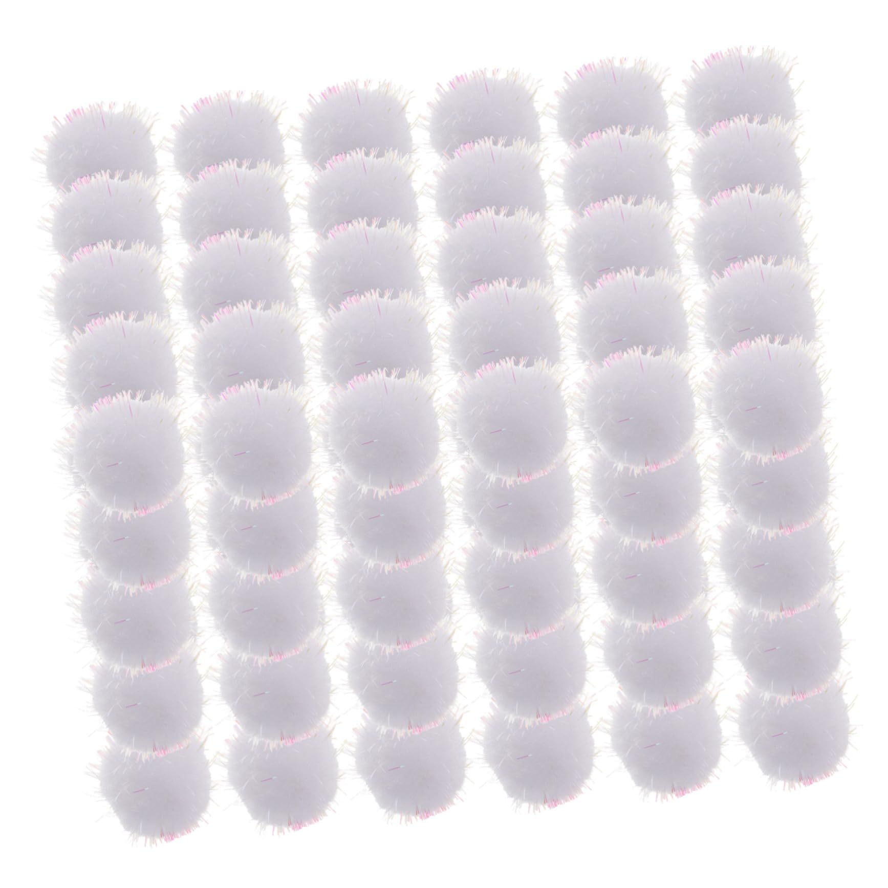 STOBOK Bunte Glitzerkugeln Dekoration Handmade Bastelprojekt Zubehör Decorative Accessories dekorative Kugeln Pompons Flauschige Kugeln basteln Bommelkugeln Faserpolypropylen