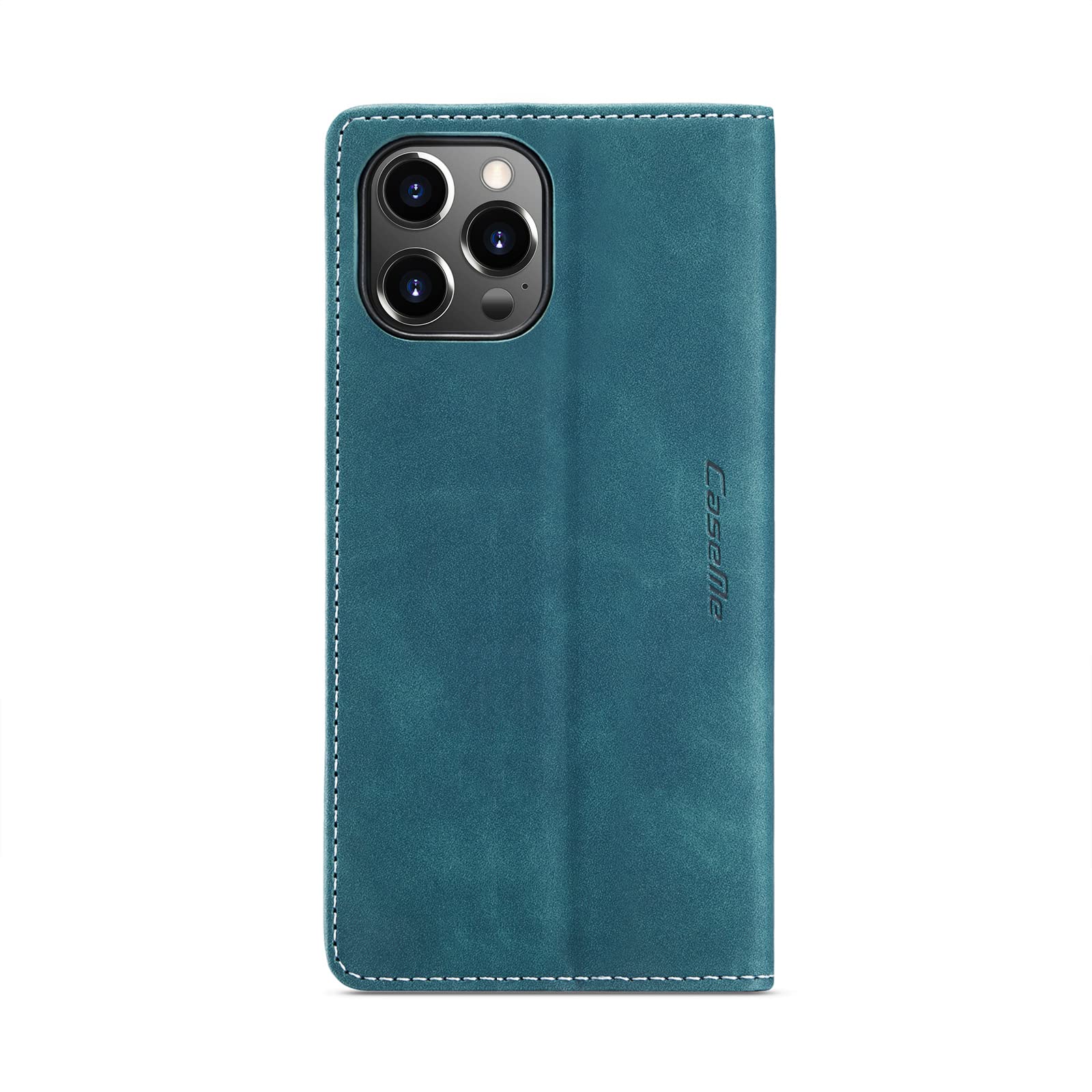 Custodia Compatibile con iPhone 14 Pro, Pelle Premium Magnetica Flip Custodia [Slot per schede] Antiurto Portafoglio PU Cover per iPhone 14 Pro ( Blu