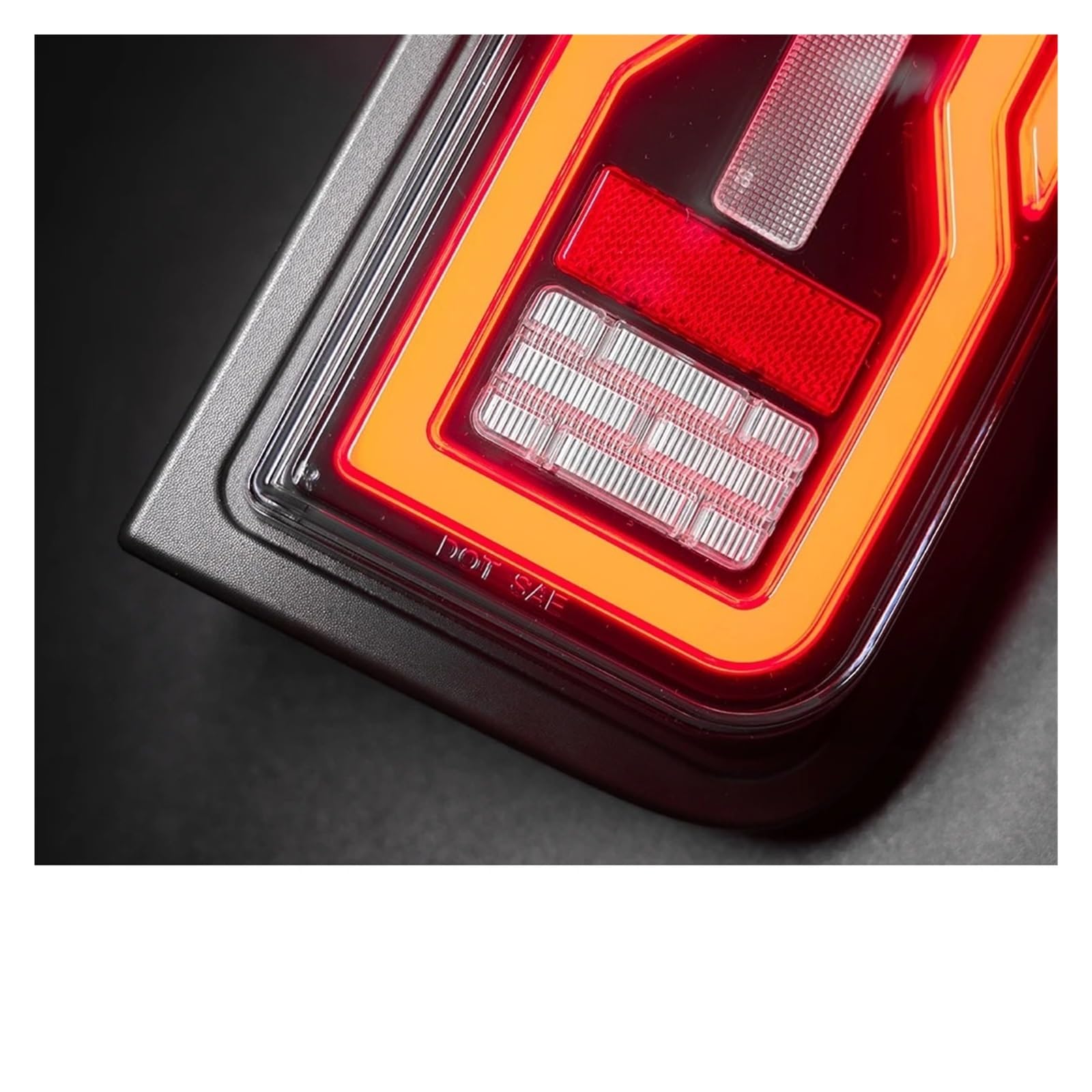 Lámpara Trasera Aftermarket Para Hummer H2 SUV 2003-2009 Kit Conjunto Luces Traseras Led Mejoradas Señal Giro/freno Trasero/marcha Atrás/lámpara Marcha Faro Trasero LED(Red Bumper Light)