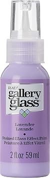 Gallery Glass, Lavender Stained Glass 2 fl oz Brilliant Smooth Finish Paint, Perfect for Easy to Apply DIY Arts and Crafts, 19697