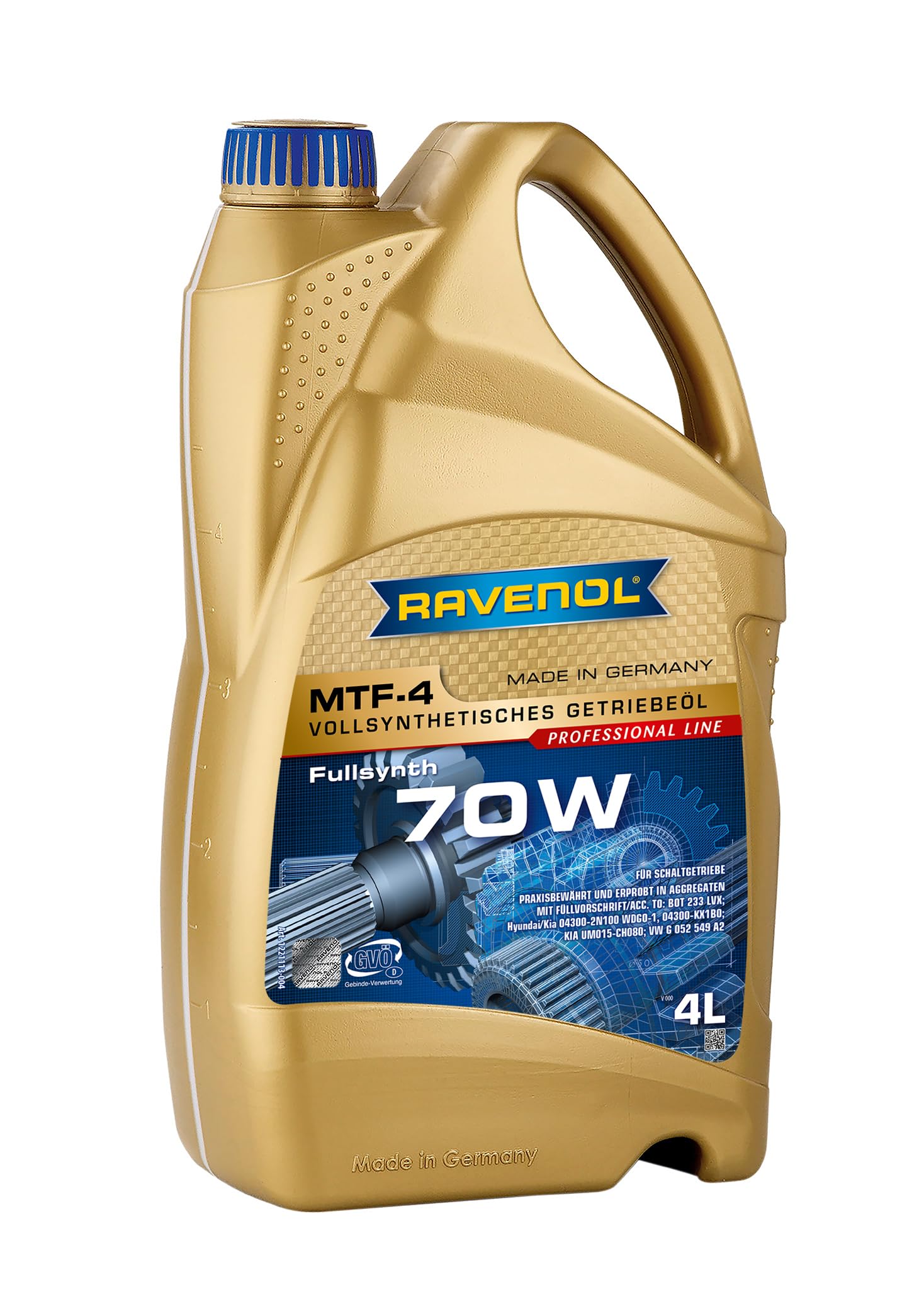Aceite RAVENOL MTF-4 SAE 70W - 4 L | Lubricante para cajas manuales MTF