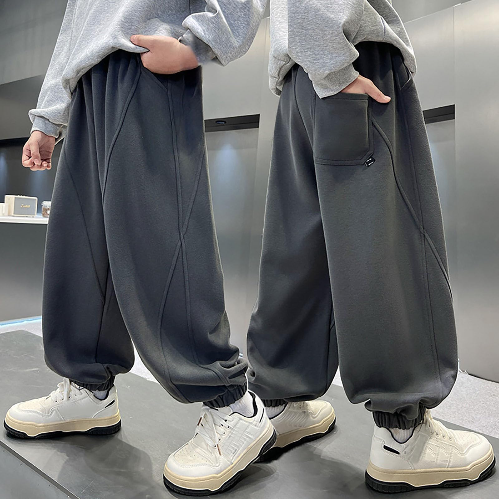 Pantalones Niño Pantalon Chandal Niño Pantalones para Gris Blanco Impermeable Portero Niña Verde Térmicos El Frio De Yoga Pana Cargo Entrenamiento Deportes 150 14 Años Chándal 12 Termicos Futbol
