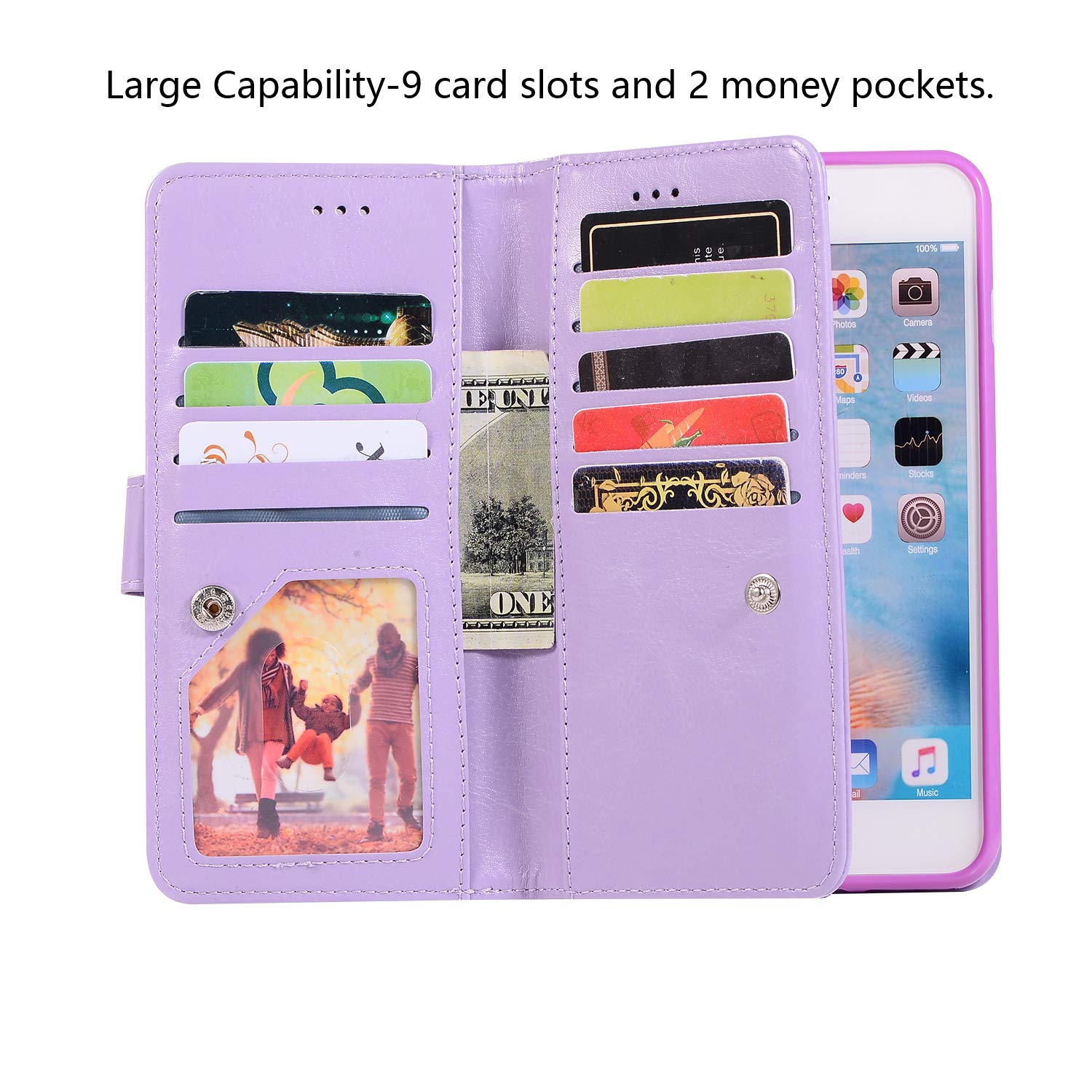 Amazon.com: EYZUTAK Wallet Case for iPhone 6 Plus iPhone 6S