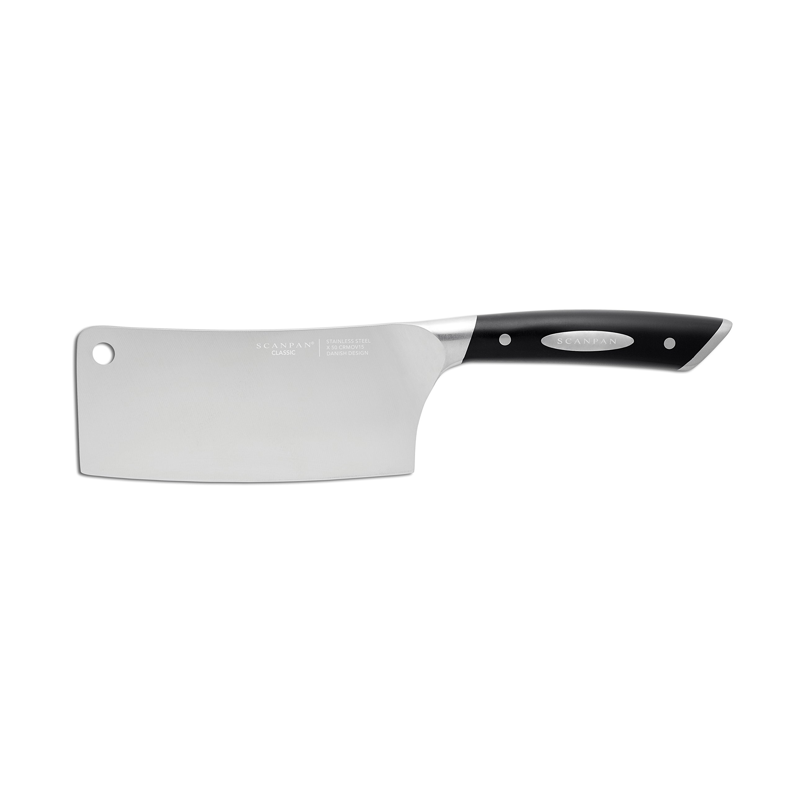 Scanpan 92311500 Classic Meat And Large Vegetable Cleaver, 6.25", Silver