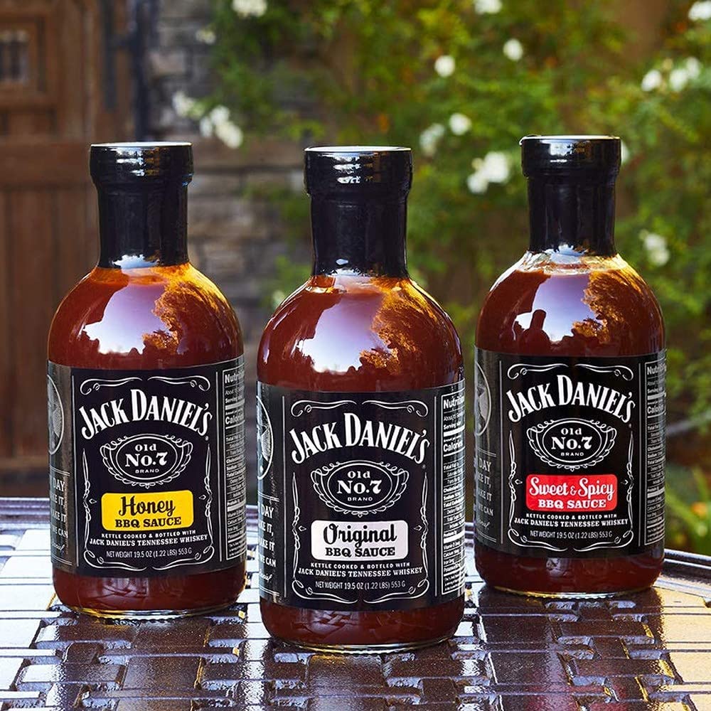 Jack Daniel's - Barbecue Grillsaucen Set - Original, Sweet & Spicy und Honey BBQ (3 x 473ml)