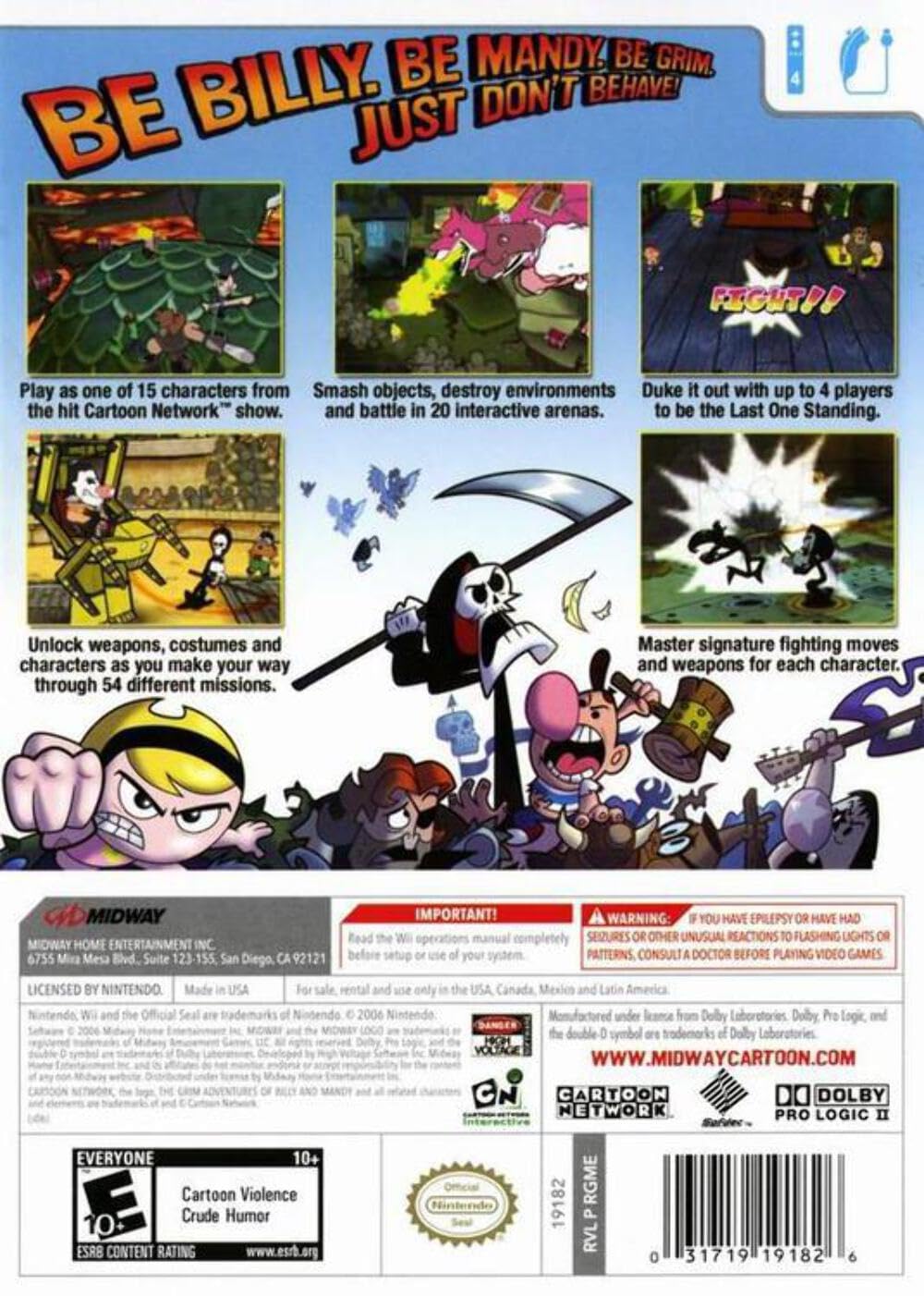 Amazon | Grim Adventures of Billy & Mandy / Game | Wii