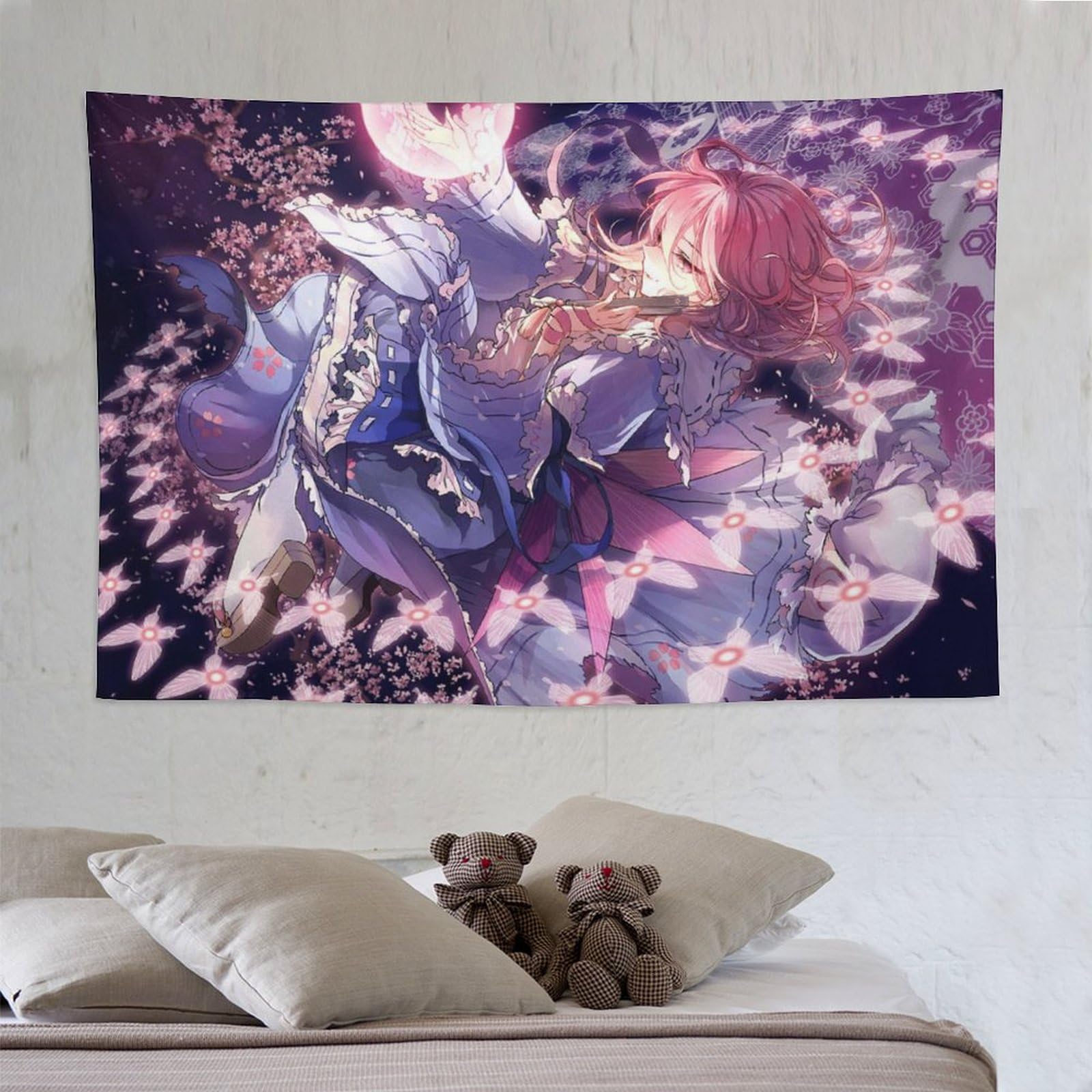 Amazon.co.jp: タペストリー 西行寺幽々子 東方シリーズ 装飾布