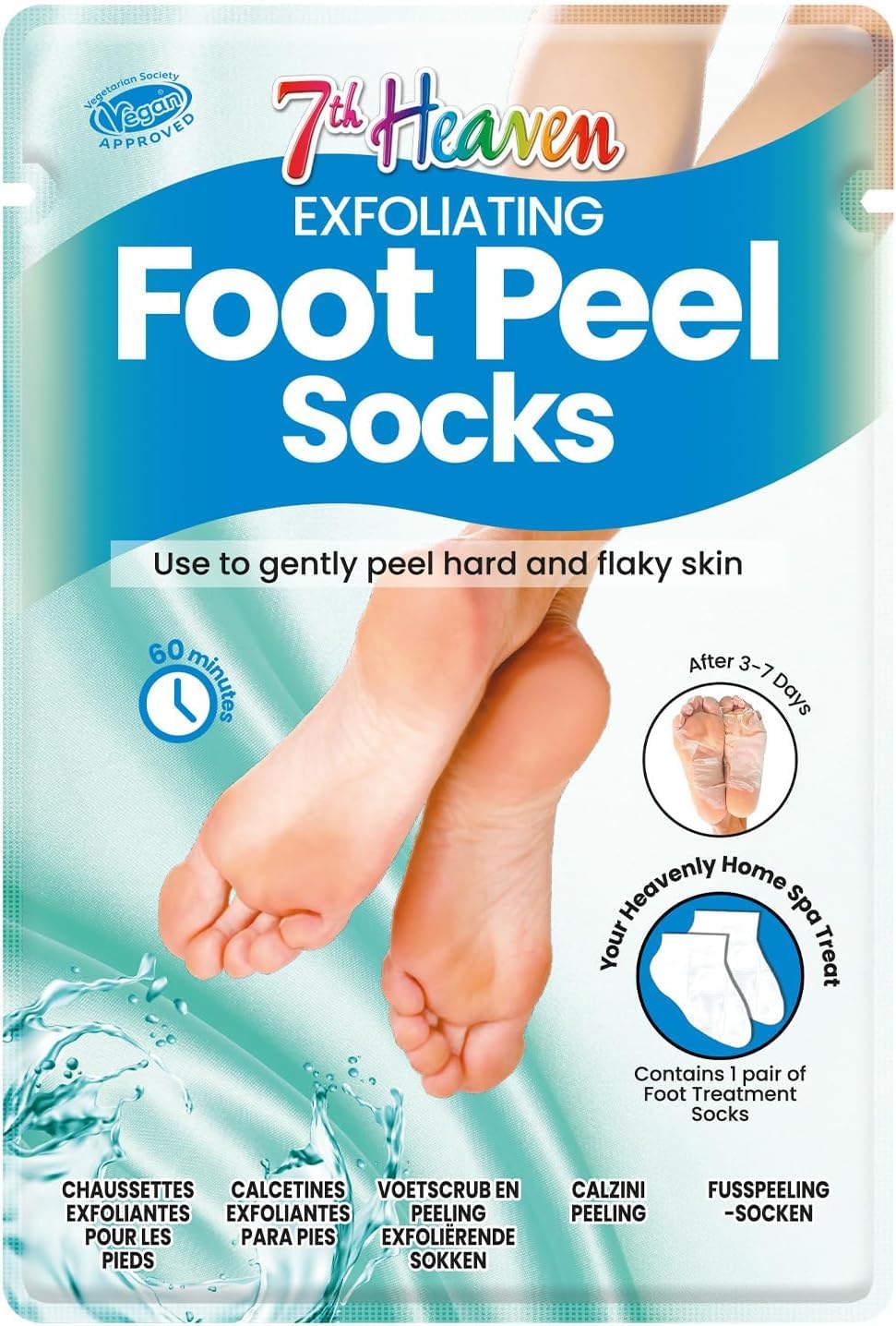 7Th Heaven Exfoliating Foot Peel Socks