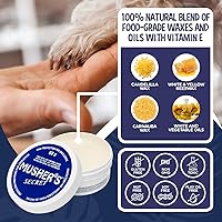 Vista 2 de Musher's Secret Dog Paw Wax 60g – Moisturizing Dog Paw Balm – Helps Protect & Heals Cracked Paws – Creates an Invisible Paw Protectors Barrier